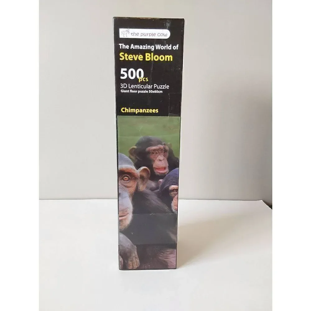 Steve Bloom 3D Lenticular Puzzle Chimpanzee 500 pc